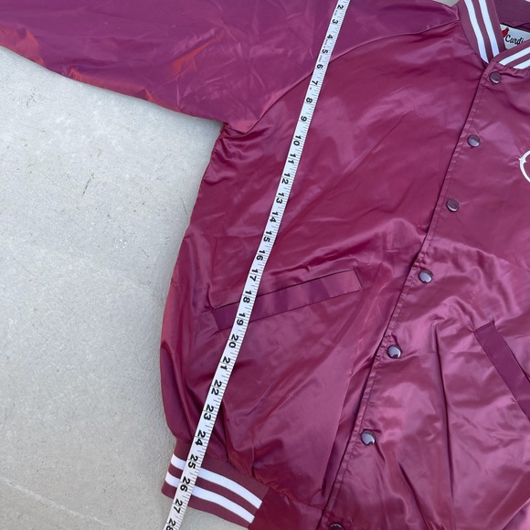 2018 VIDCON 9 Creator Embroidered Burgundy Satin Jacket Cardinal size medium - Picture 5 of 10